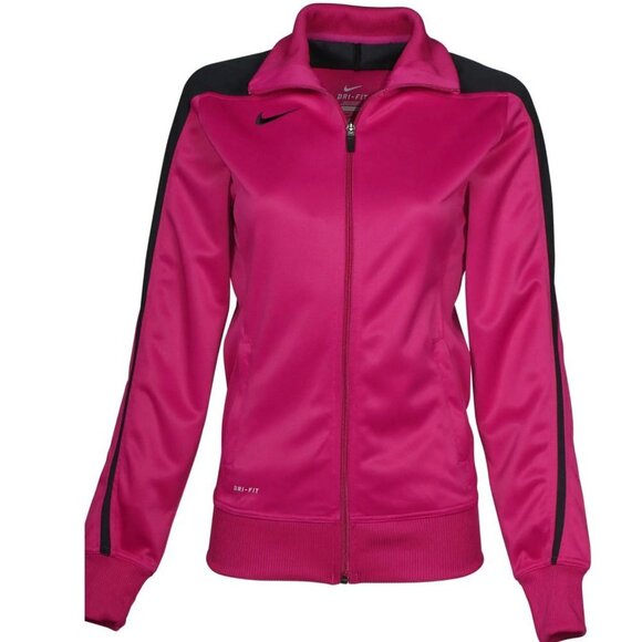 Nike Dri-Fit Fuchsia Zip-Up Outerwear Jacket - Picture 1 of 9